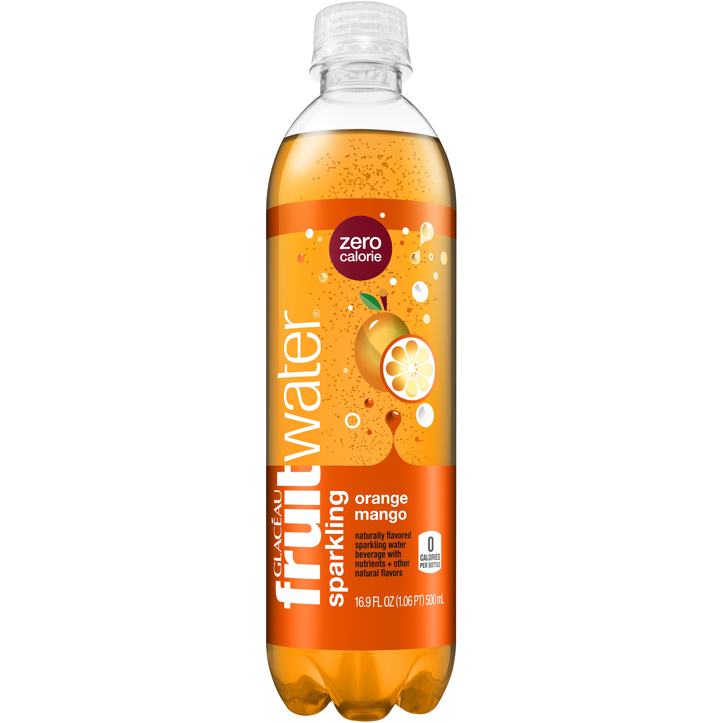 Glaceau Fruitwater Sparkling Orange Mango Water Beverage Shop Water