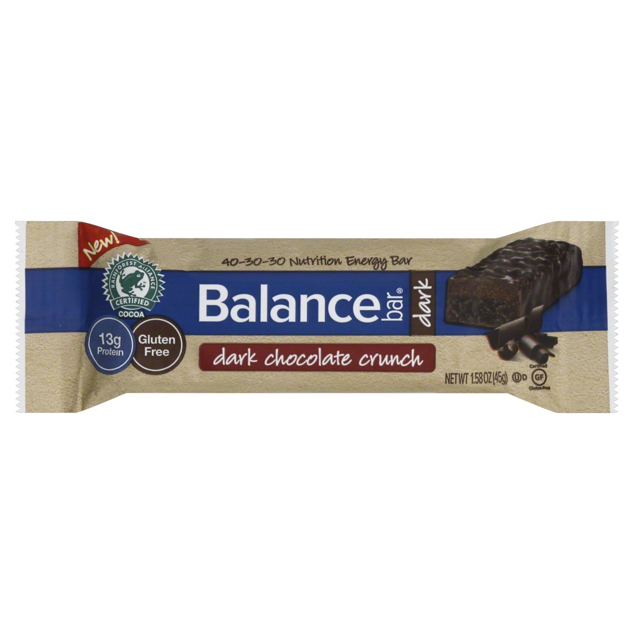 Balance Bar Dark Chocolate Crunch Nutrition Energy Bar Shop Granola & Snack Bars at HEB