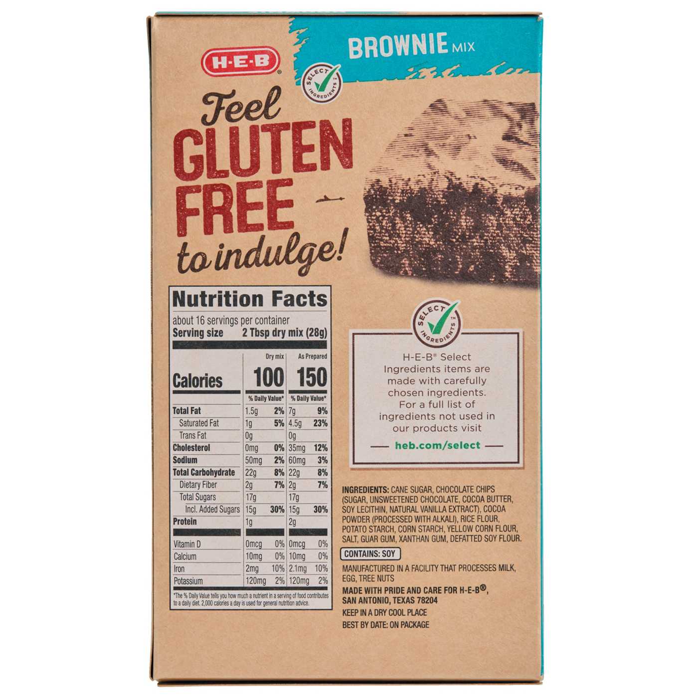 H-E-B Gluten Free Brownie Mix; image 2 of 3