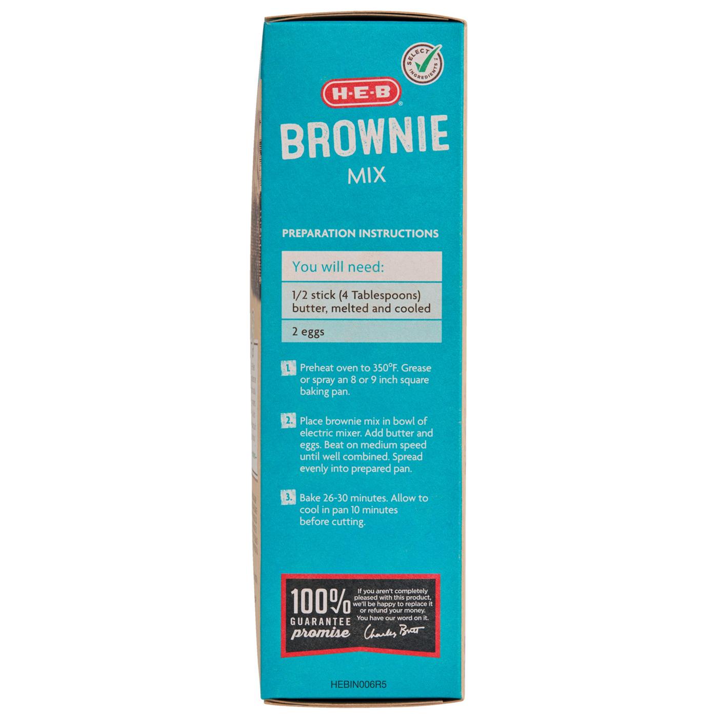 H-E-B Gluten Free Brownie Mix; image 3 of 3
