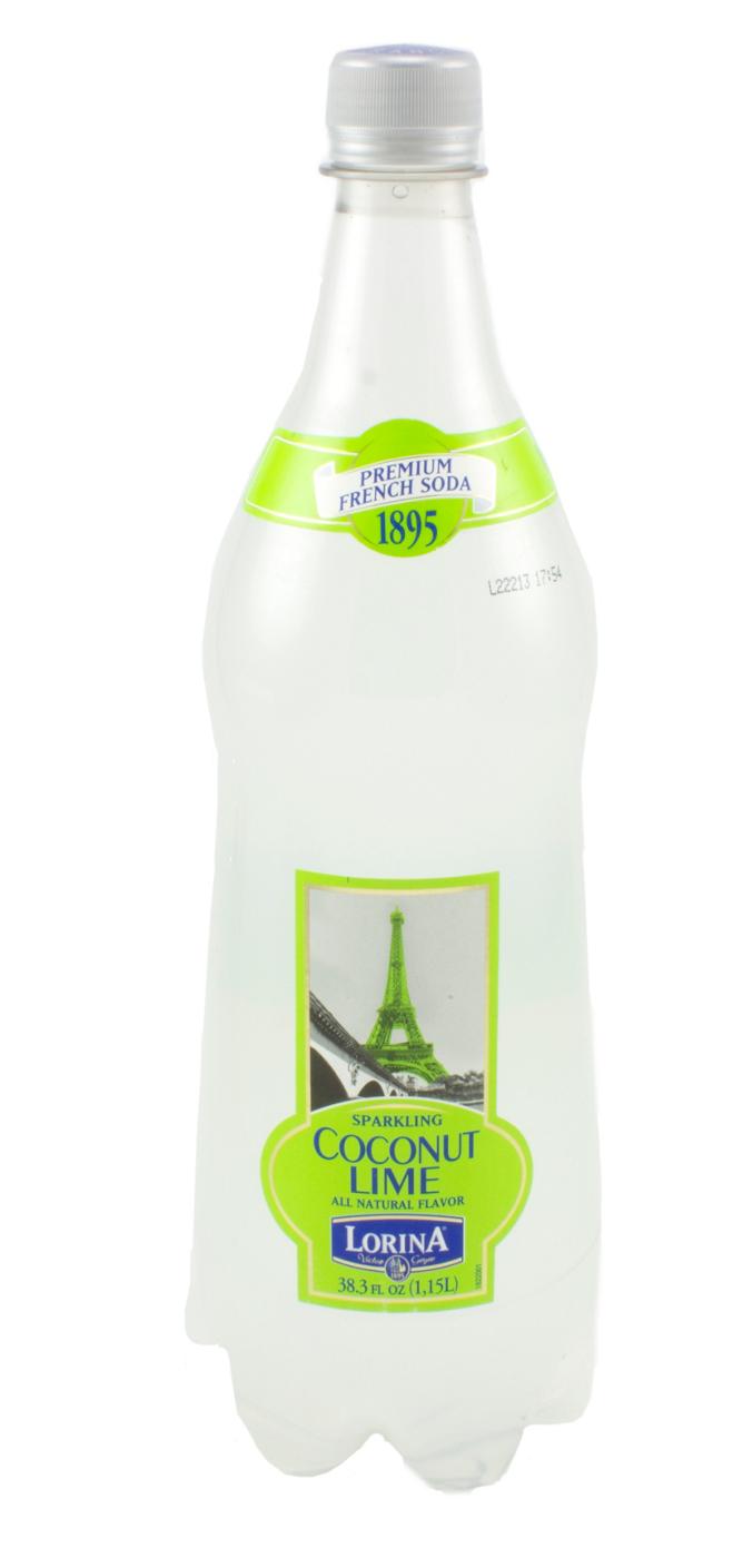 Lorina Premium French Coconut Lime Sparkling Soda; image 2 of 3