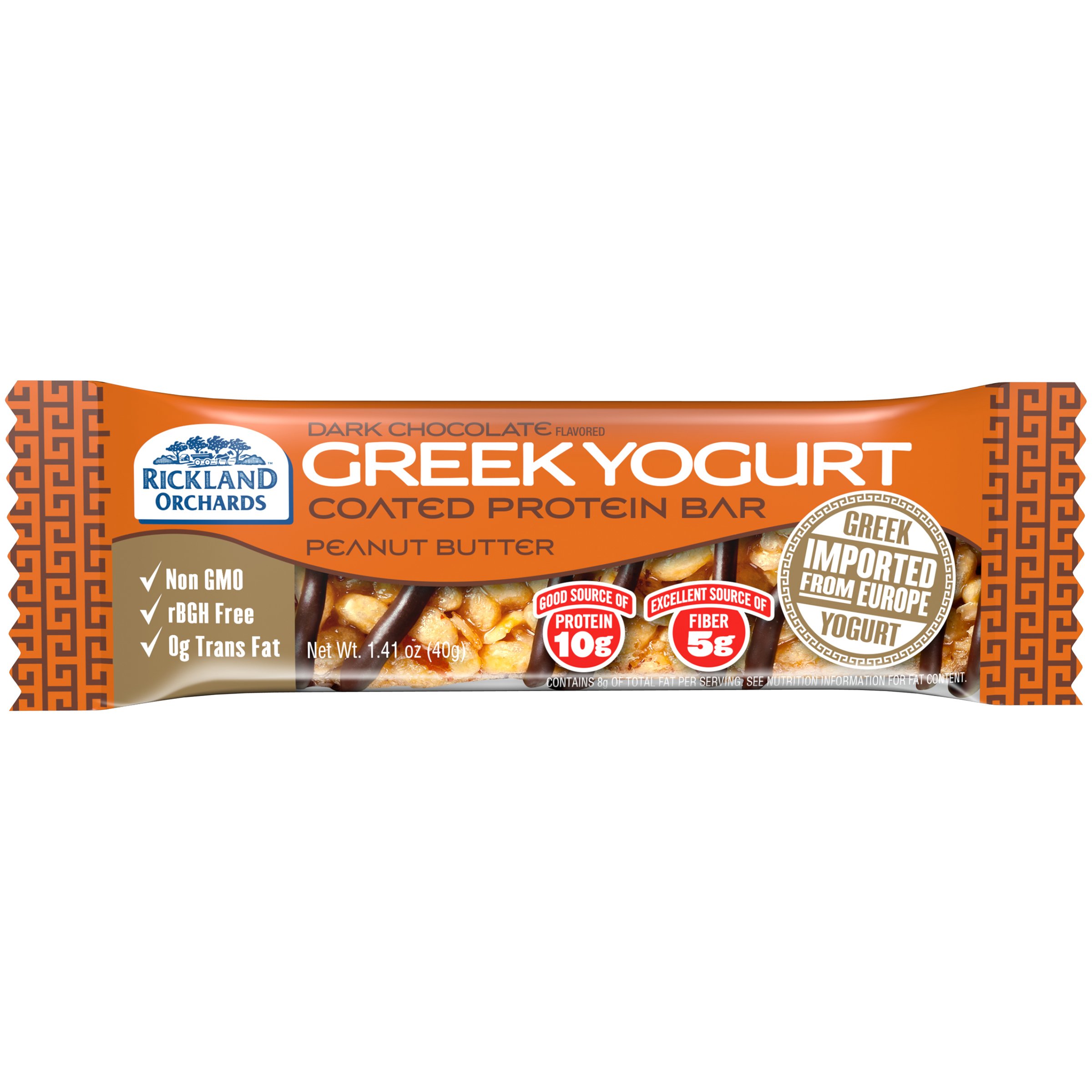 Rickland Orchards Greek Yogurt Dark Chocolate & Peanut Butter Bar