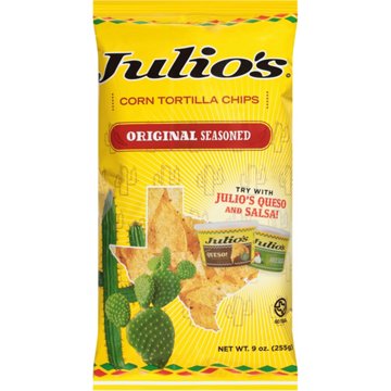 Julio's Original Seasoned Corn Tortilla Chips, 9 oz