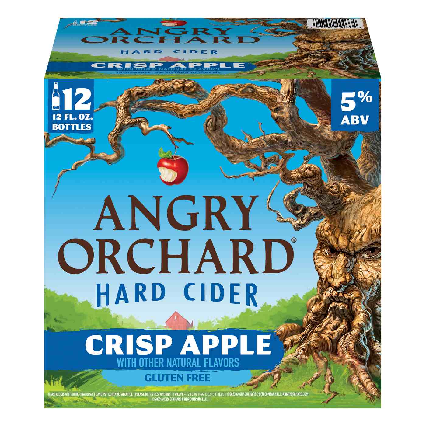 Angry Orchard Crisp Apple Hard Cider 12 pk Bottles; image 1 of 3