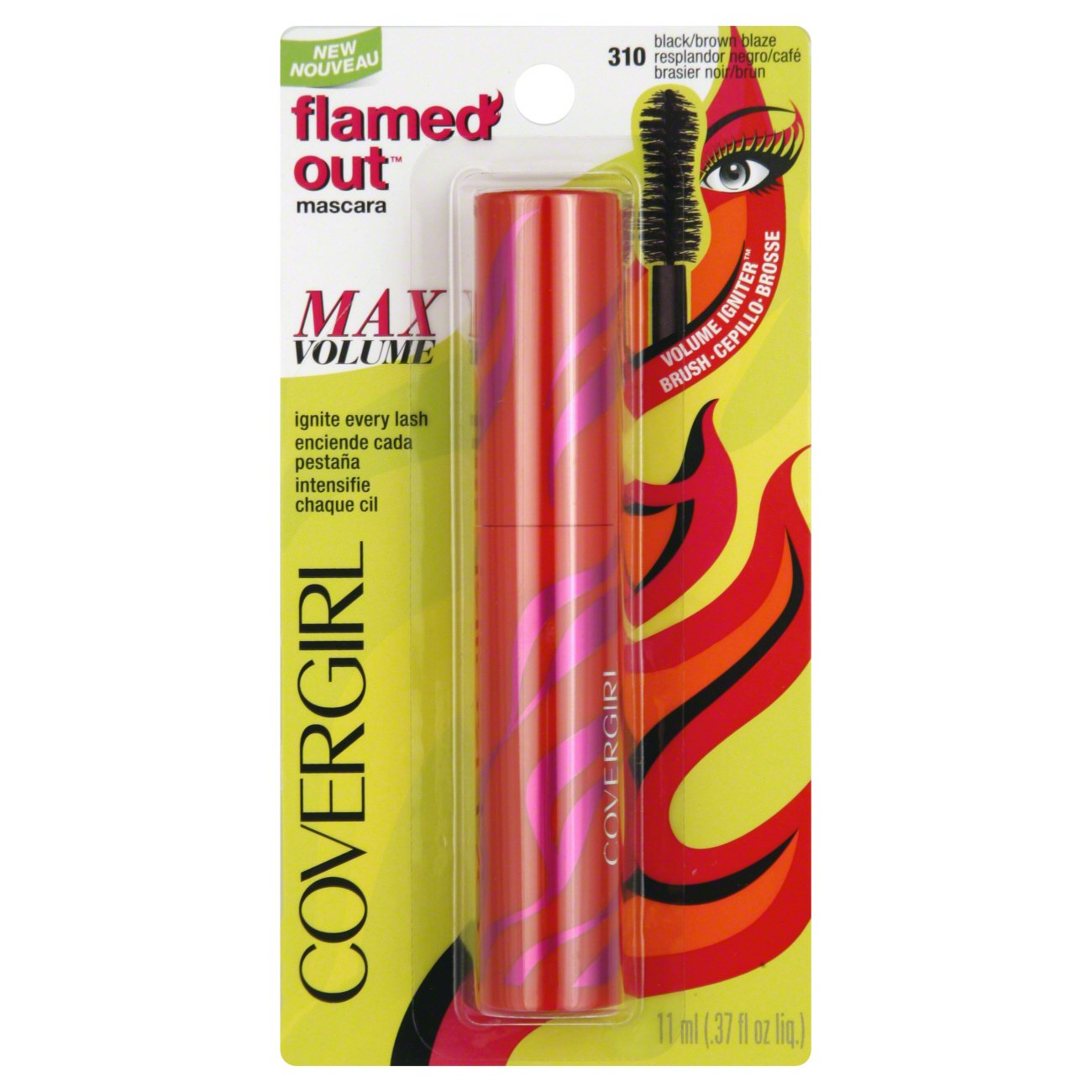 CoverGirl Black/Brown Blaze Flamed Out Mascara Shop Mascara at HEB