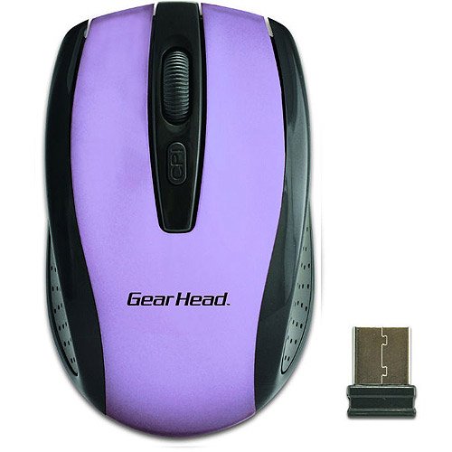 Gear Head 2.4 GHz Wireless Optical Mouse Purple Shop at HEB