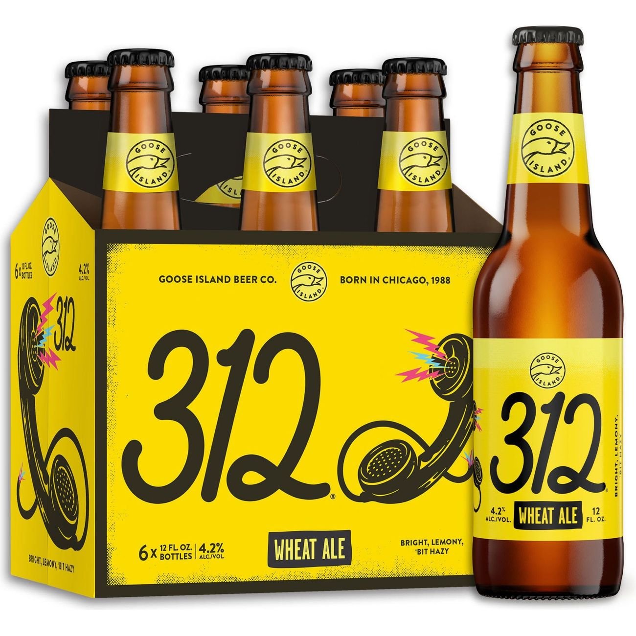 Goose Island 312 Urban Wheat Ale Beer 6 pk Bottles Shop Beer at HEB