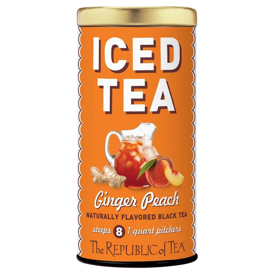 The Republic of Tea Iced Tea Ginger Peach Black Tea Shop Tea at HEB