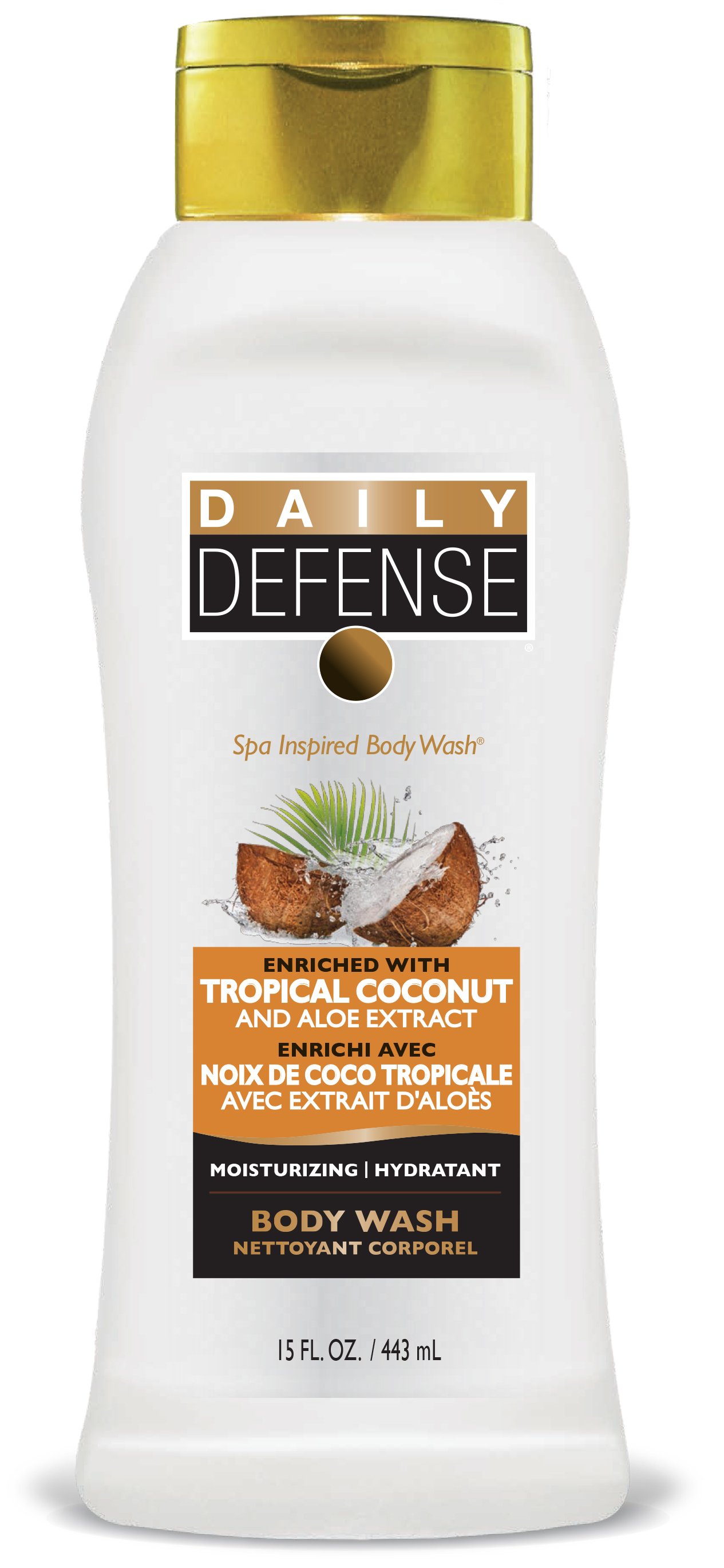 Daily Defense Tropical Coconut & Aloe Body Wash Shower Gel Shop Body Wash at HEB