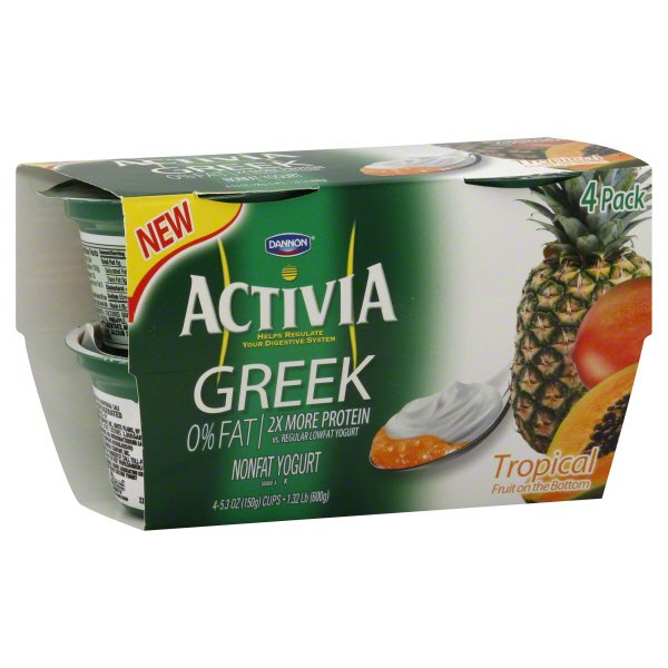 Dannon Activia Nonfat Greek Tropical Yogurt Shop Yogurt at HEB