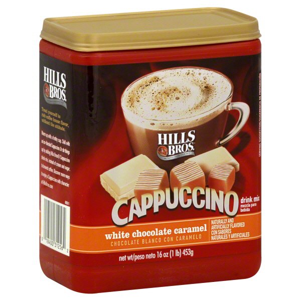 Hills Bros. White Chocolate Caramel Cappuccino Drink Mix - Shop Coffee