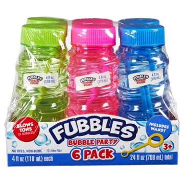 Fubbles Bubbles Party Pack, 6 pk