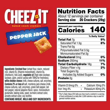 Cheez-It Pepper Jack Cheese Crackers
