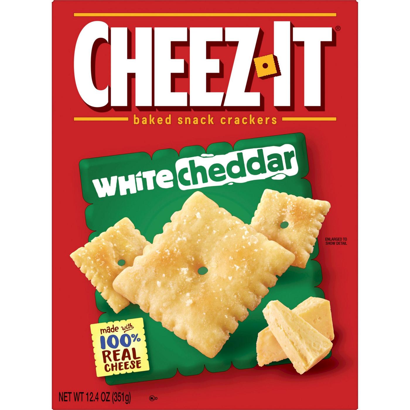 CheezIt Baked Snack Cheese Crackers White Cheddar Shop Crackers