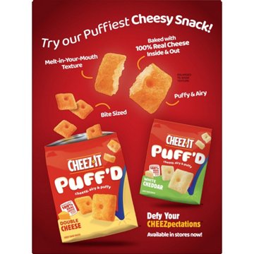 Cheez-It DUOZ Sharp Cheddar and Parmesan Cheese Crackers
