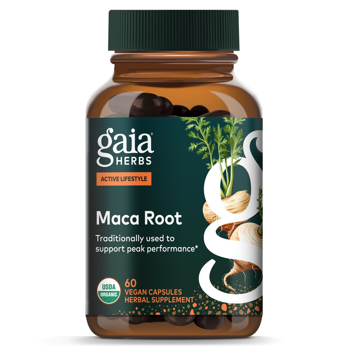 Gaia Herbs Single Herbs Maca Root Vegetarian Capsules, 60 ct