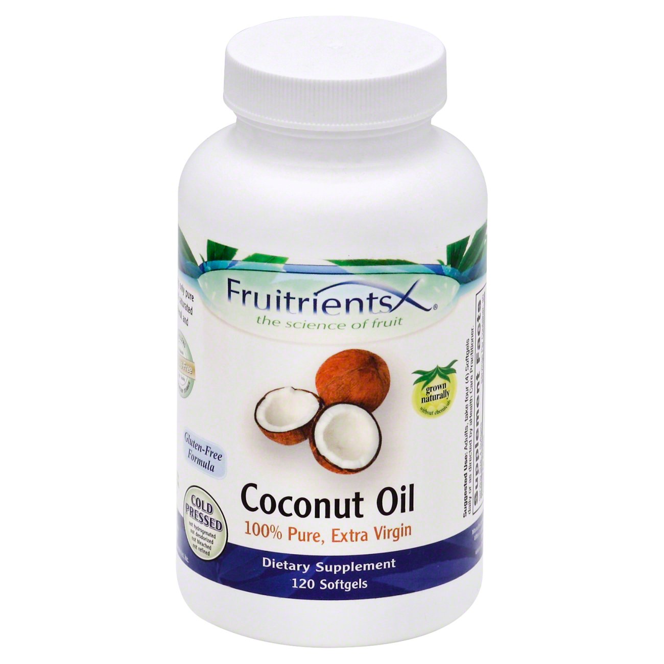 Fruitrients Coconut Oil, Dietary Supplement Softgels Shop Diet