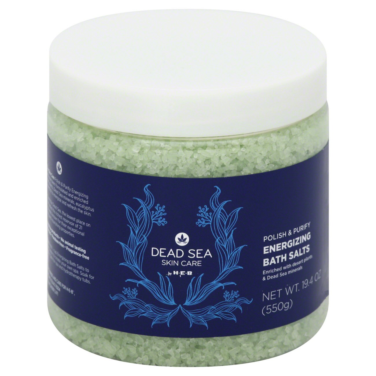 HEB Dead Sea Skin Care Energizing Bath Salt Shop Bubble Bath