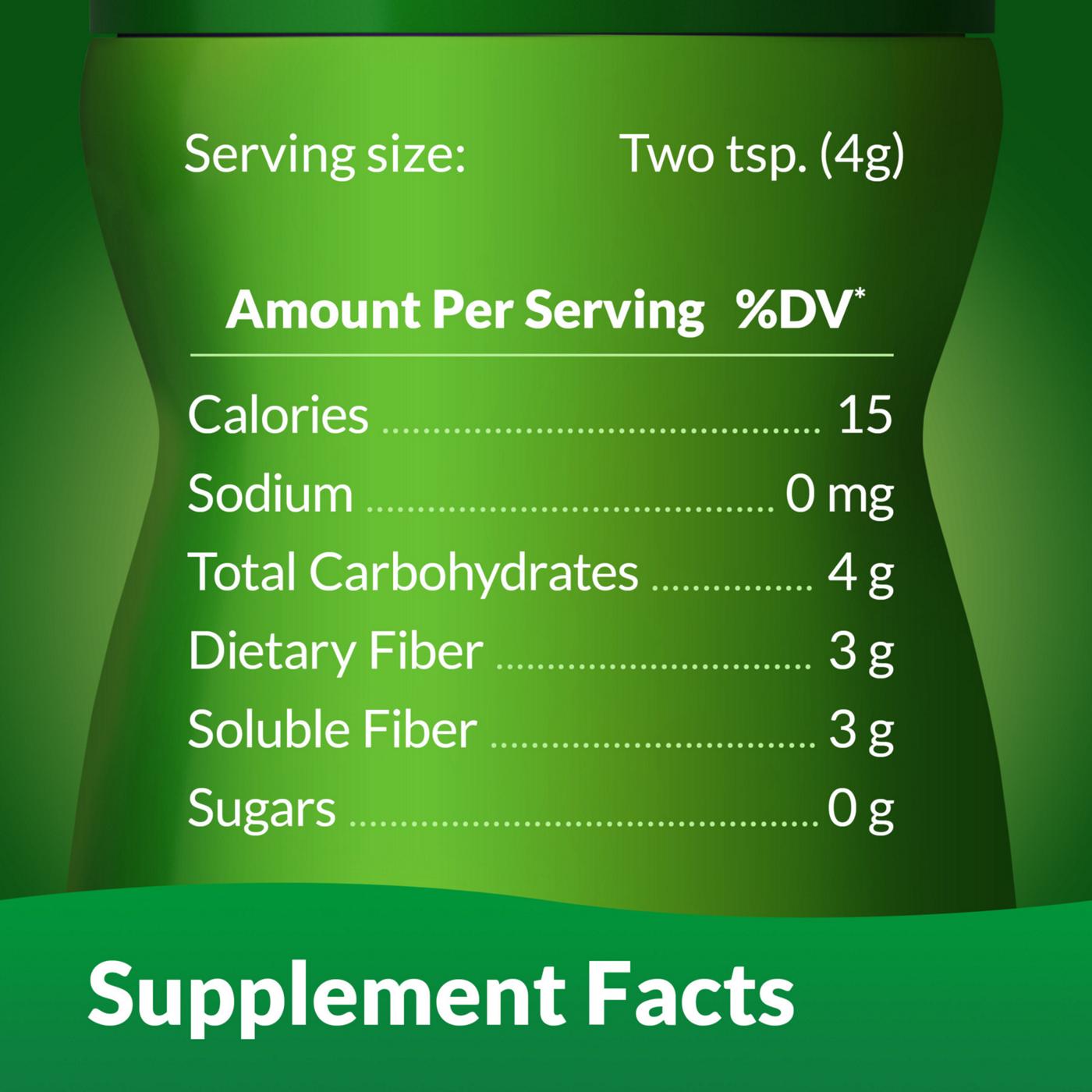 Benefiber Daily Prebiotic Fiber Supplement Powder; image 9 of 9