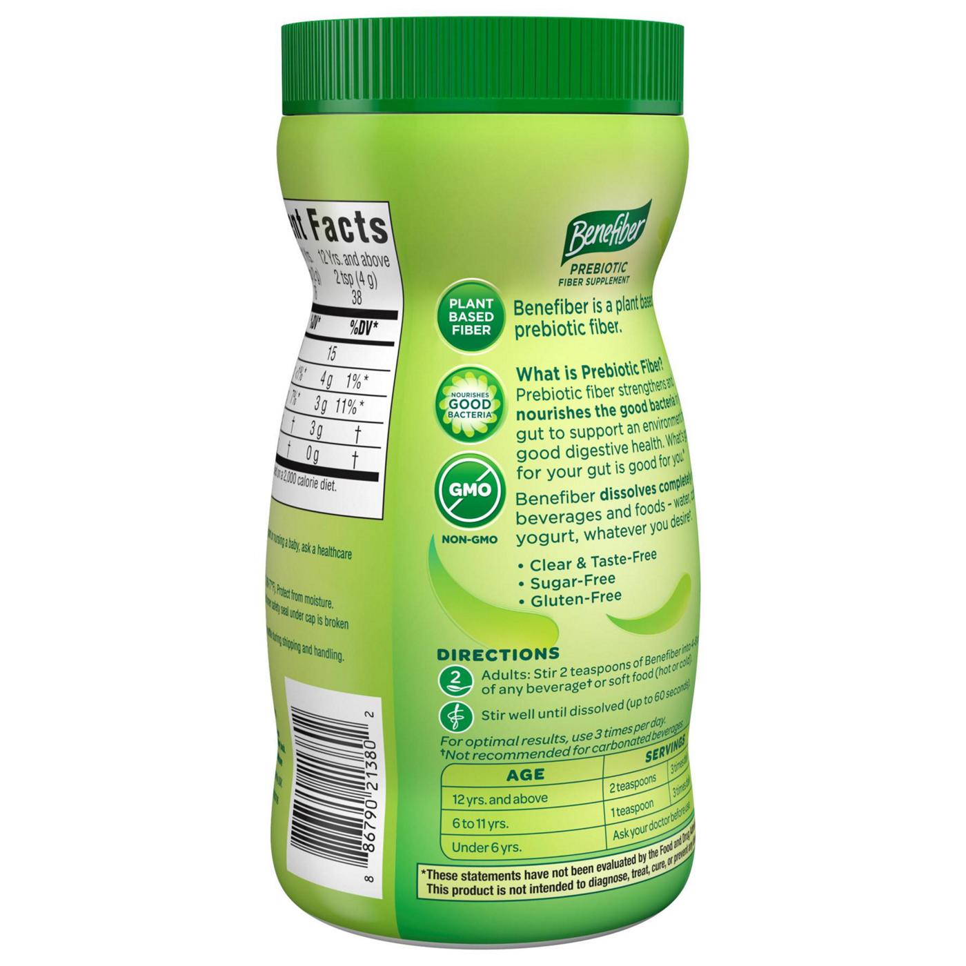 Benefiber Daily Prebiotic Fiber Supplement Powder; image 9 of 9