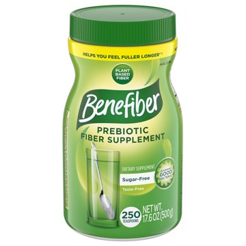 Benefiber Daily Prebiotic Fiber Supplement Powder for Digestive Health, Unflavored