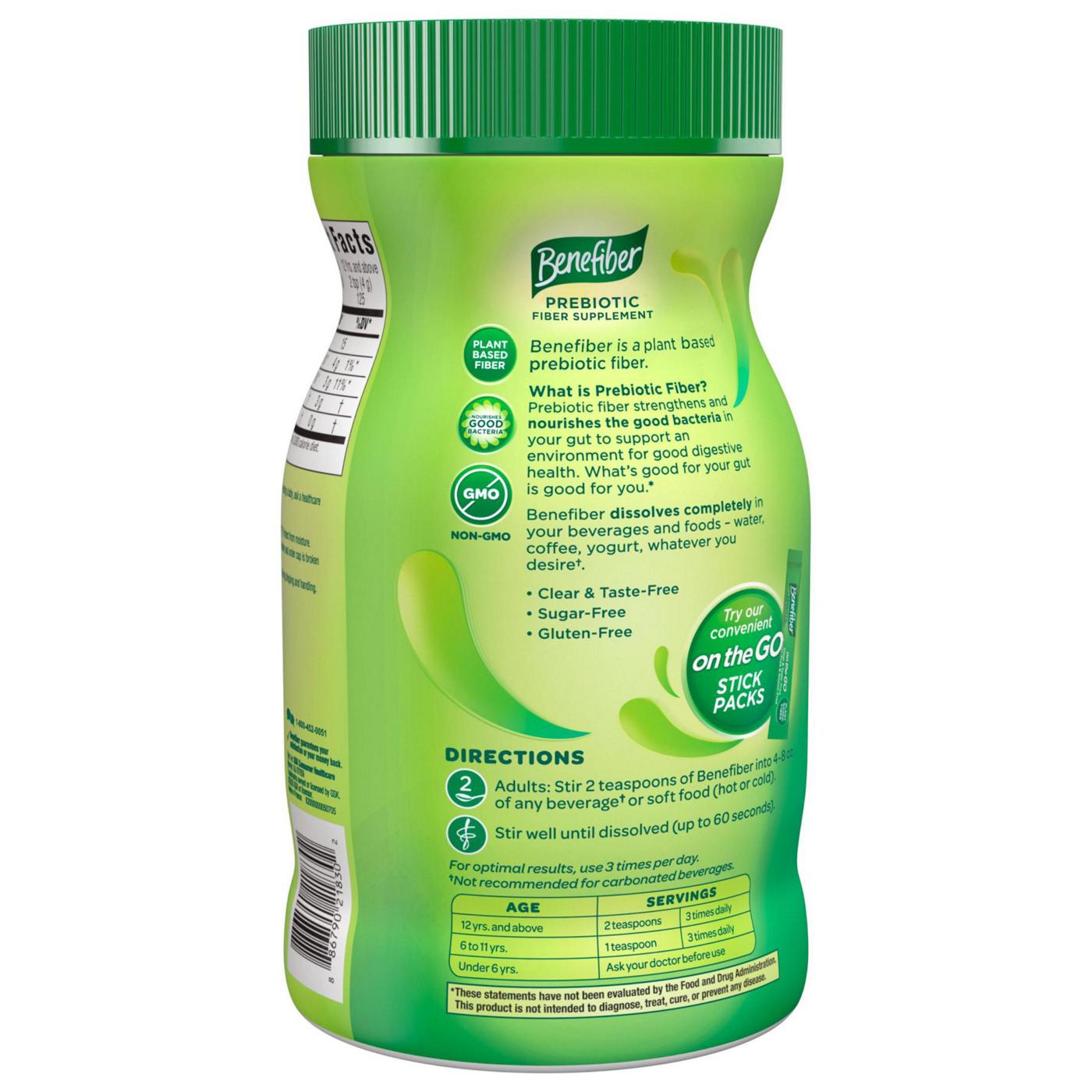 Benefiber Daily Prebiotic Fiber Supplement Powder; image 8 of 9