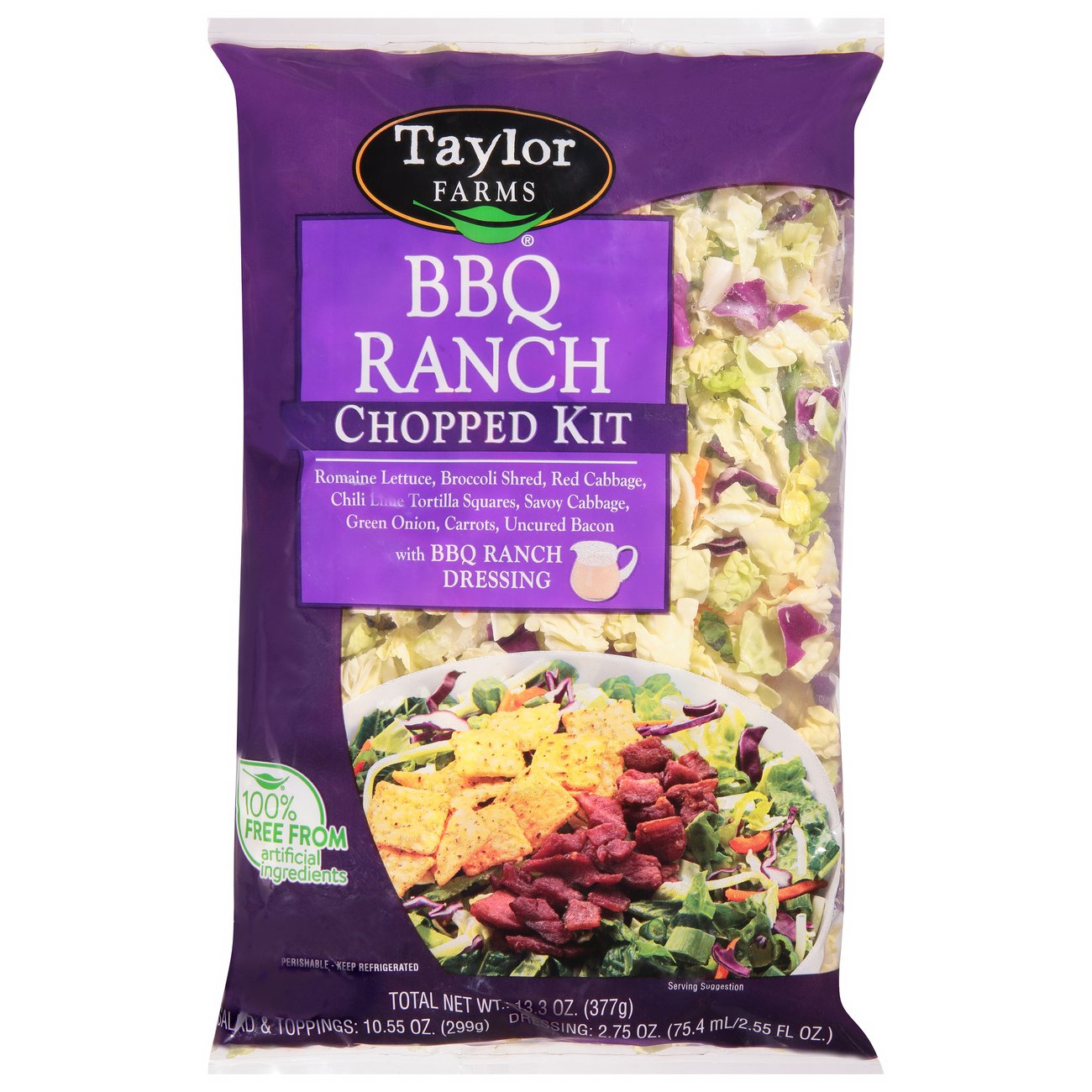 Taylor Farms BBQ Ranch Chopped Salad Shop Salads at HEB