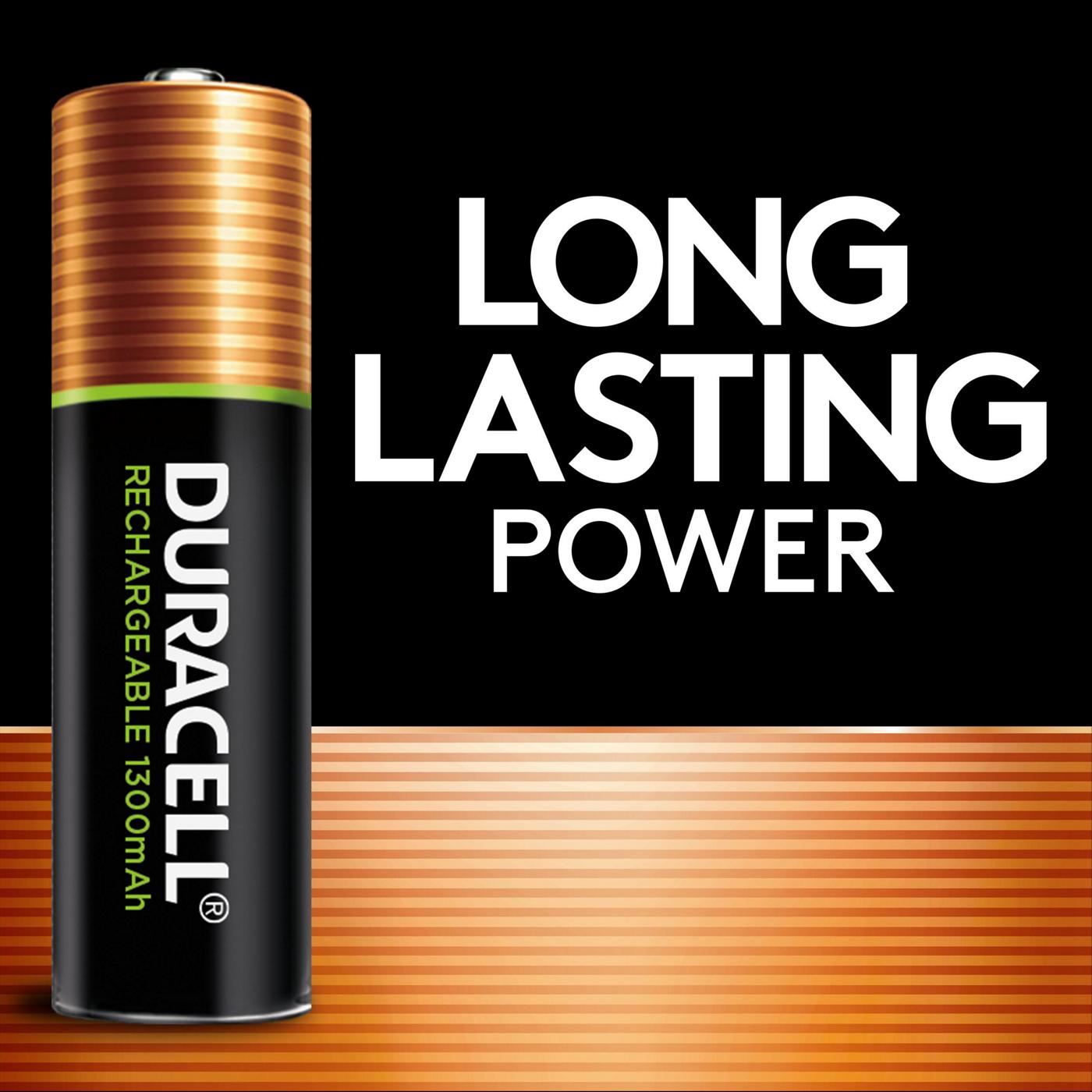 Duracell Rechargeable NiMH Long Life Ion Core AA Batteries; image 3 of 5