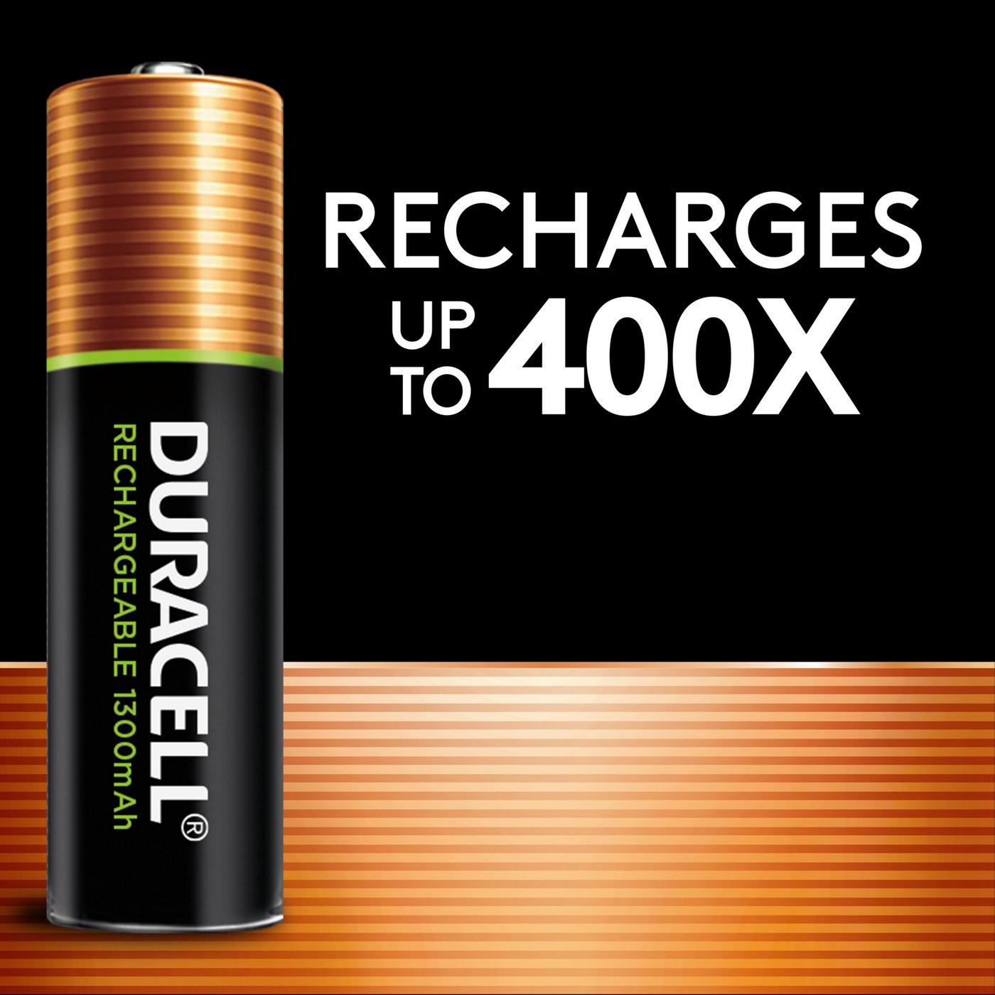 Duracell Rechargeable NiMH Long Life Ion Core AA Batteries; image 5 of 5