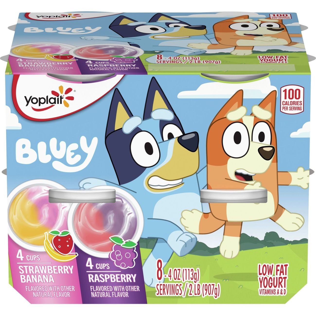 Yoplait Disney Moana LowFat Raspberry & Strawberry Banana Yogurt Value Pack Shop Yogurt at HEB