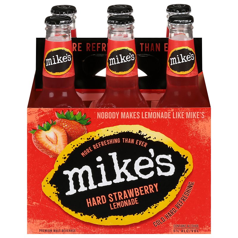 mike-s-hard-strawberry-lemonade-11-2-oz-bottles-shop-beer-wine-at-h-e-b