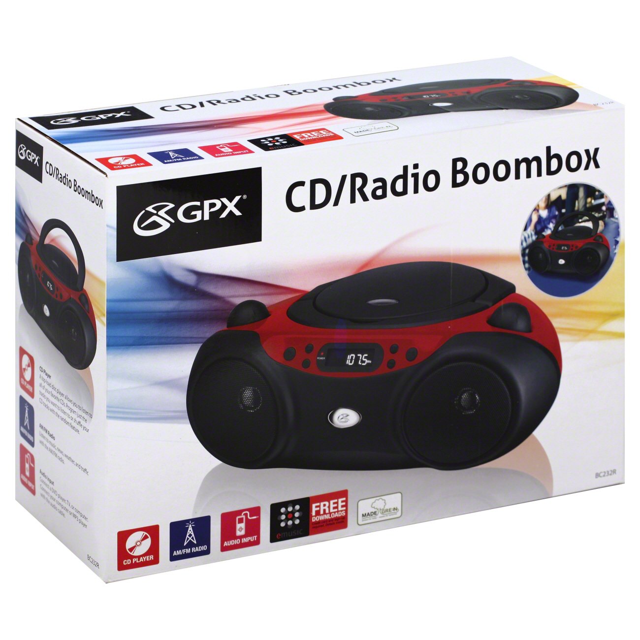 Gpx Cd Radio Boombox Shop Audio At H E B