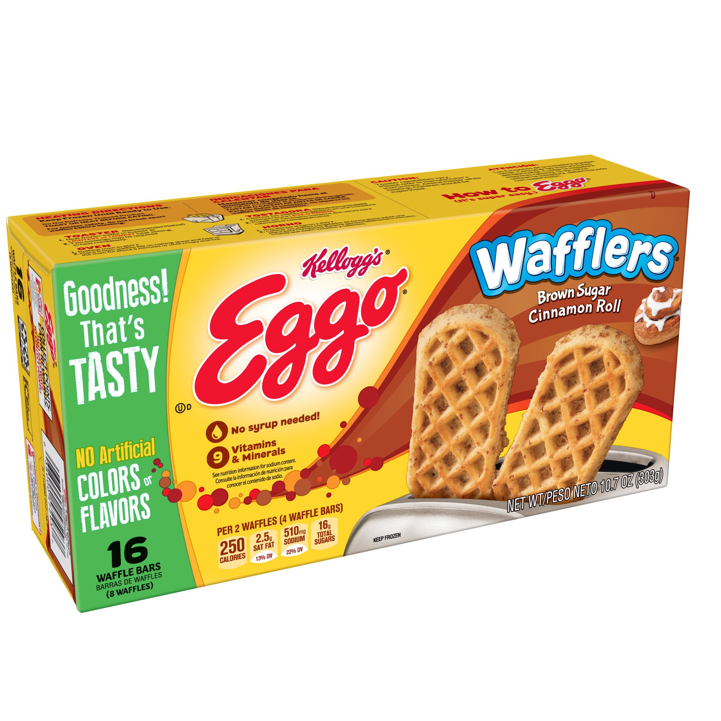 Eggo Wafflers Frozen Waffles Brown Sugar Cinnamon Roll Shop Entrees
