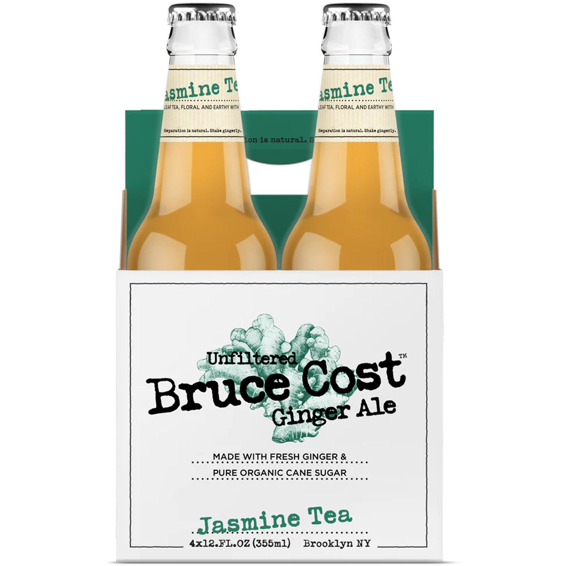 Bruce Cost Jasmine Tea Ginger Ale 4 pk Glass Bottles, 12 oz | Central ...