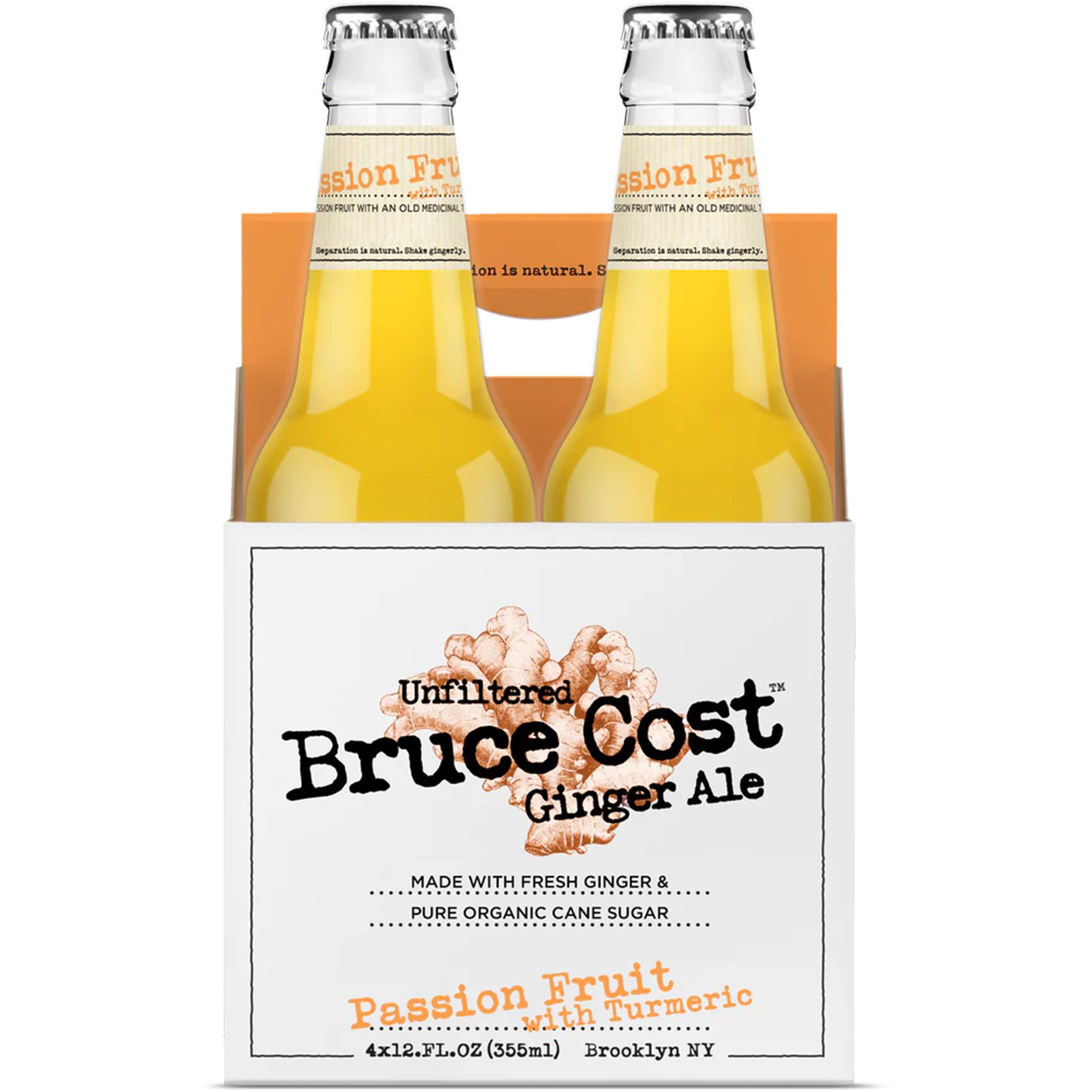 Bruce Cost Passion Fruit Ginger Ale 12 oz Bottles Shop Soda at HEB