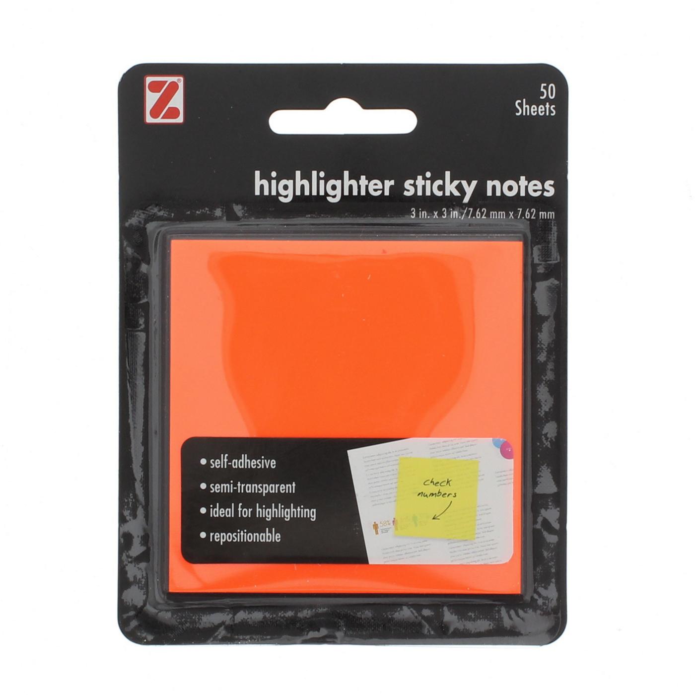 Z International Highlighter Notes, 50 Sheets; image 5 of 6