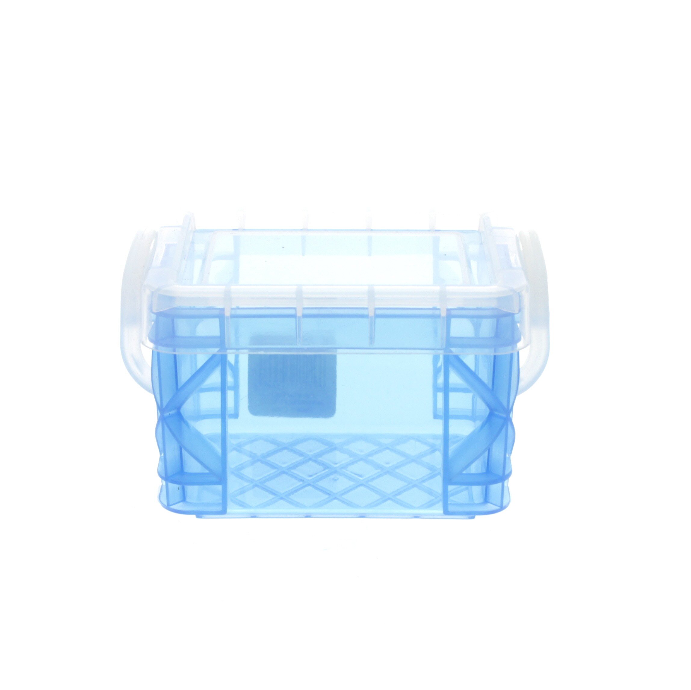 Advantus Super Stacker Divided Storage Box with Blue Tray & Handles