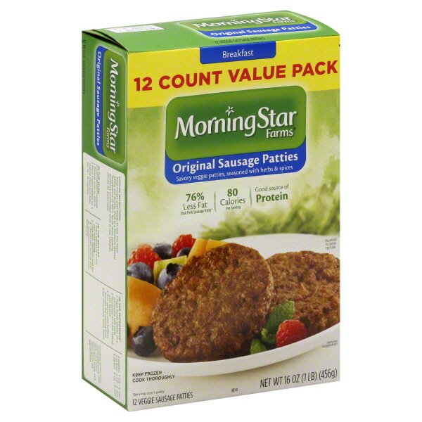 MorningStar Farms Breakfast Original Veggie Sausage Patties Value Pack Shop Meat Alternatives