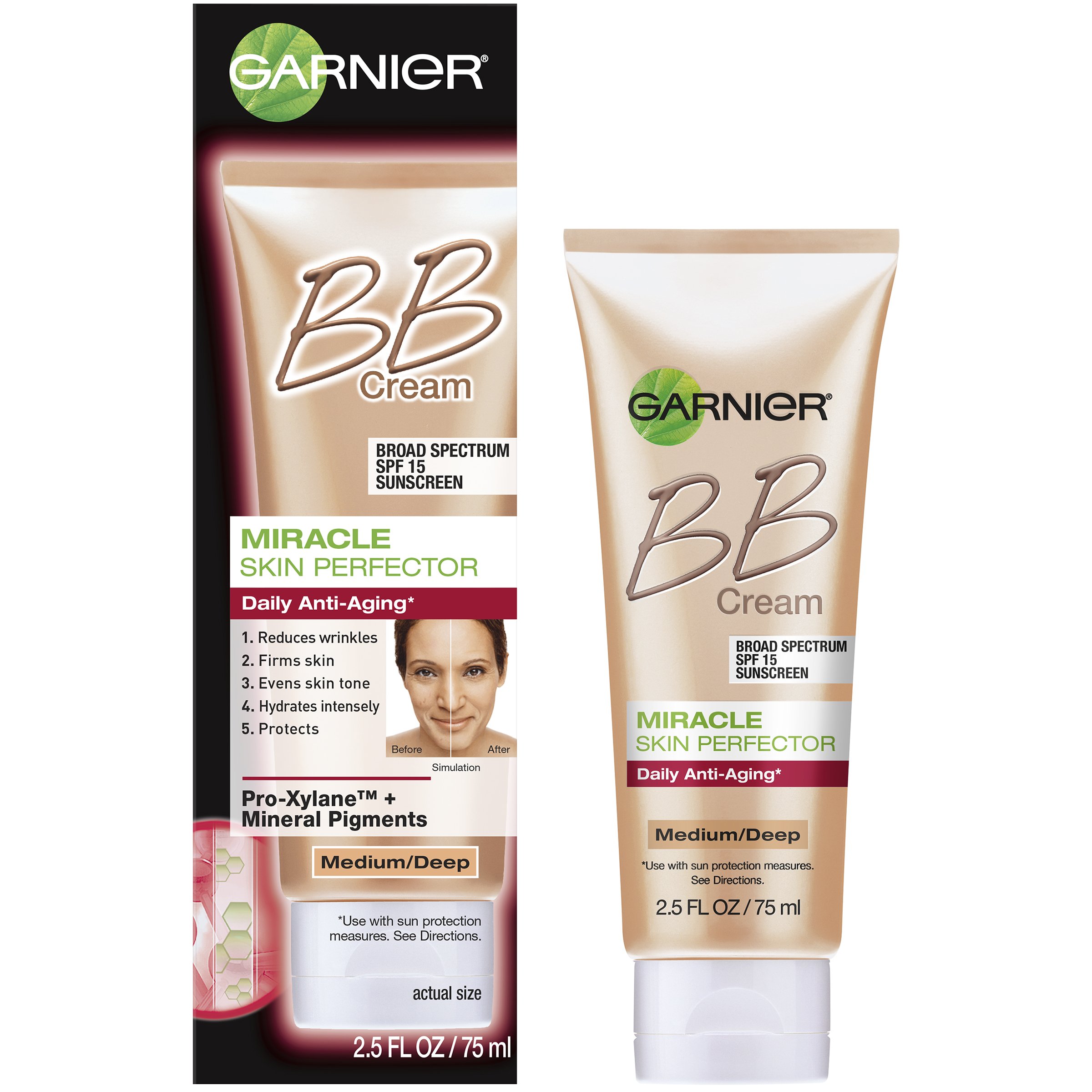 Garnier SkinActive BB Cream AntiAging Face Moisturizer, Medium/Deep Shop BB cream at HEB