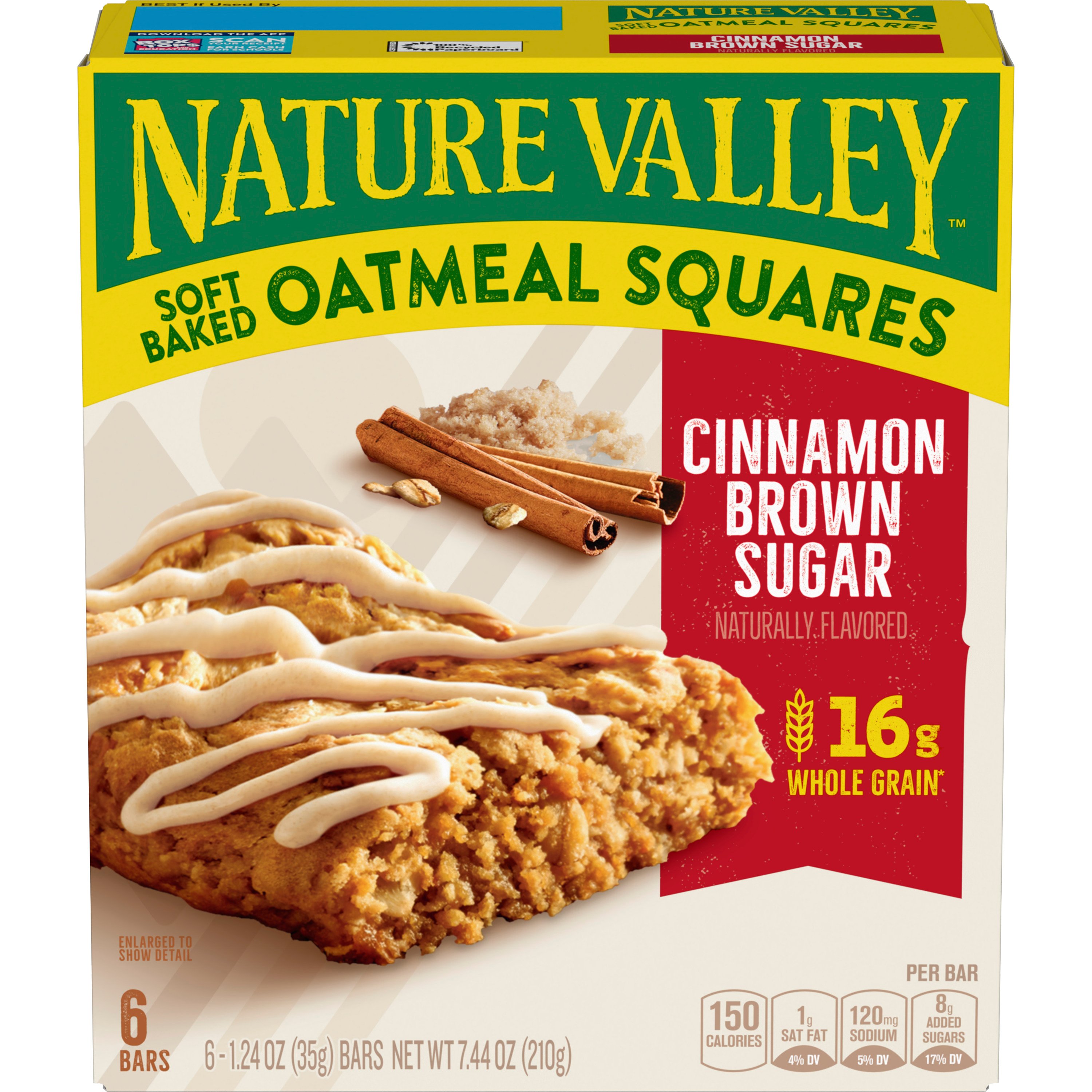 Nature Valley Soft-Baked Cinnamon Brown Sugar Oatmeal Squares - Shop ...