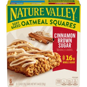 Nature Valley Soft-Baked Cinnamon Brown Sugar Oatmeal Squares, 6 ct
