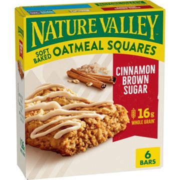 Nature Valley Soft-Baked Cinnamon Brown Sugar Oatmeal Squares, 6 ct