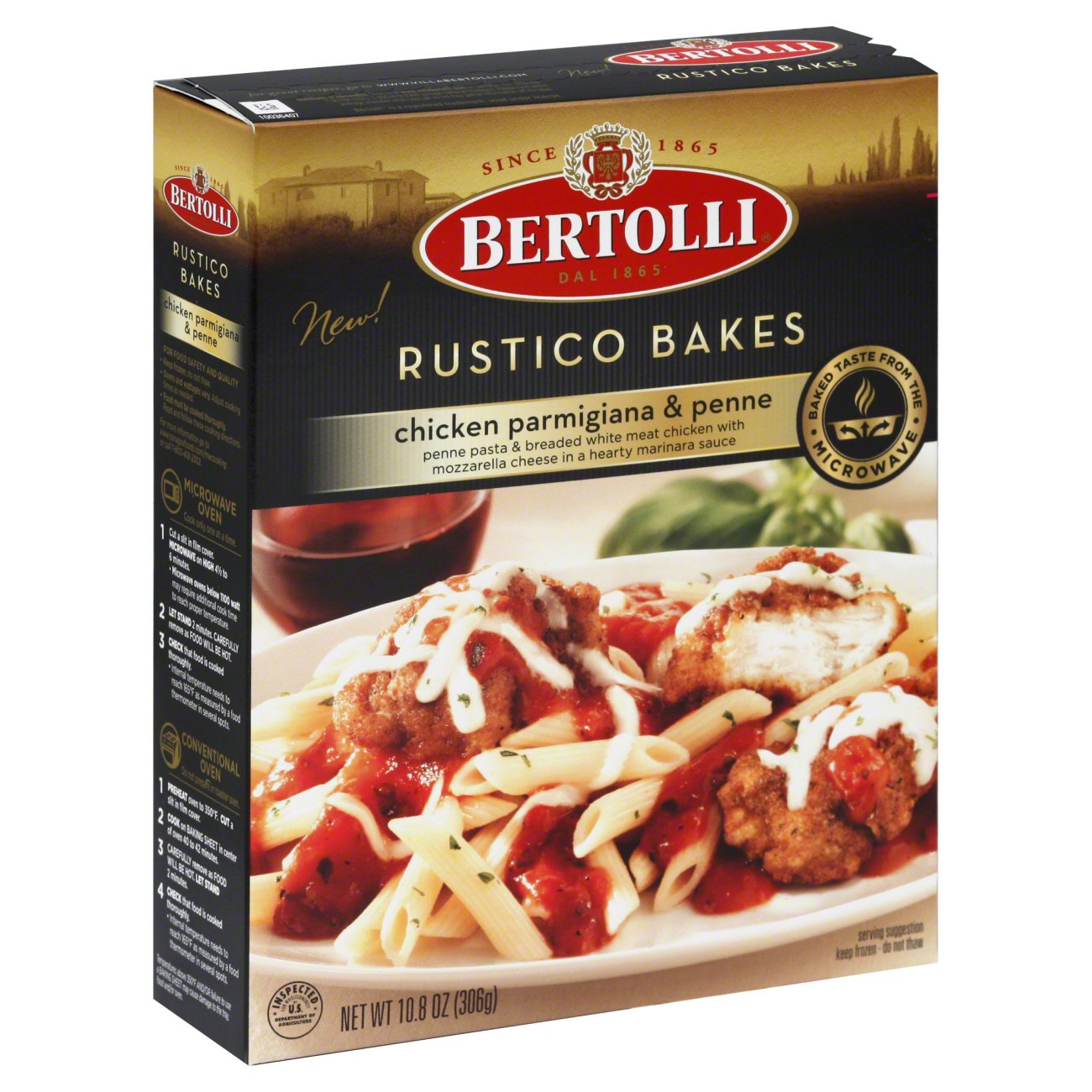 Bertolli Rustico Bakes Chicken Parmigiana & Penne - Shop Entrees ...