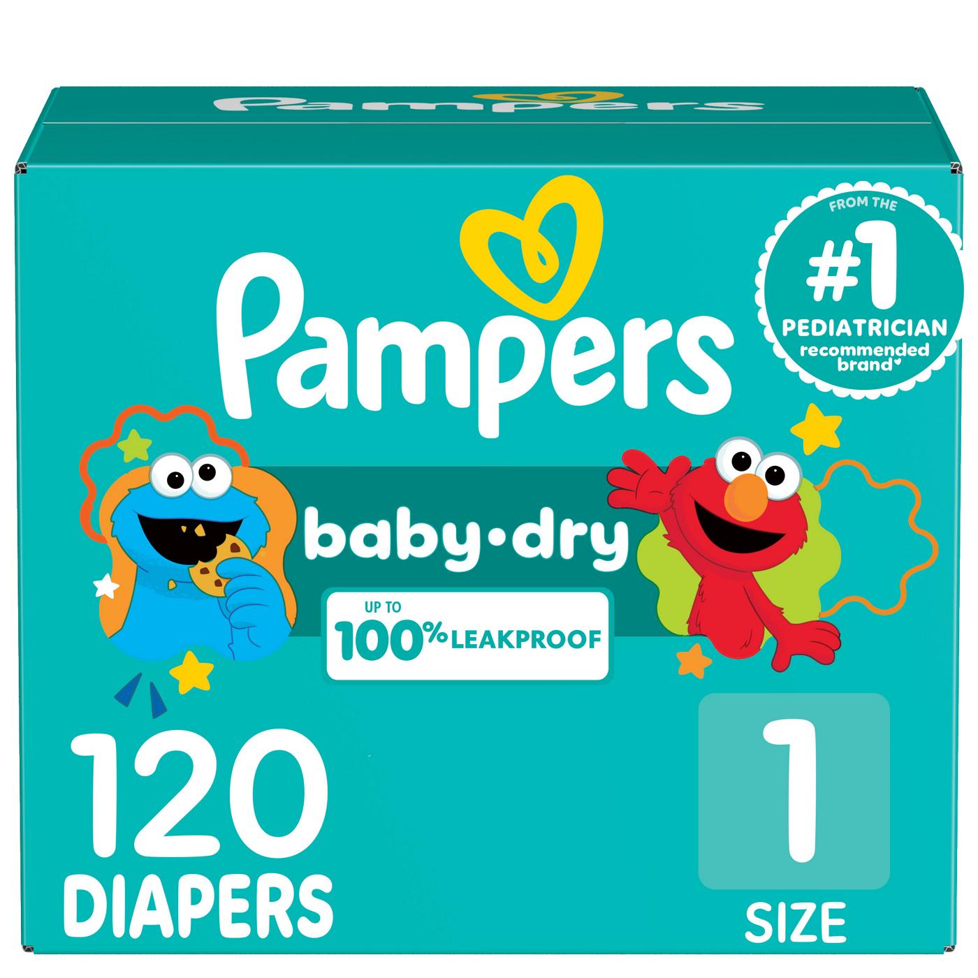 Box of size 1 2024 diapers