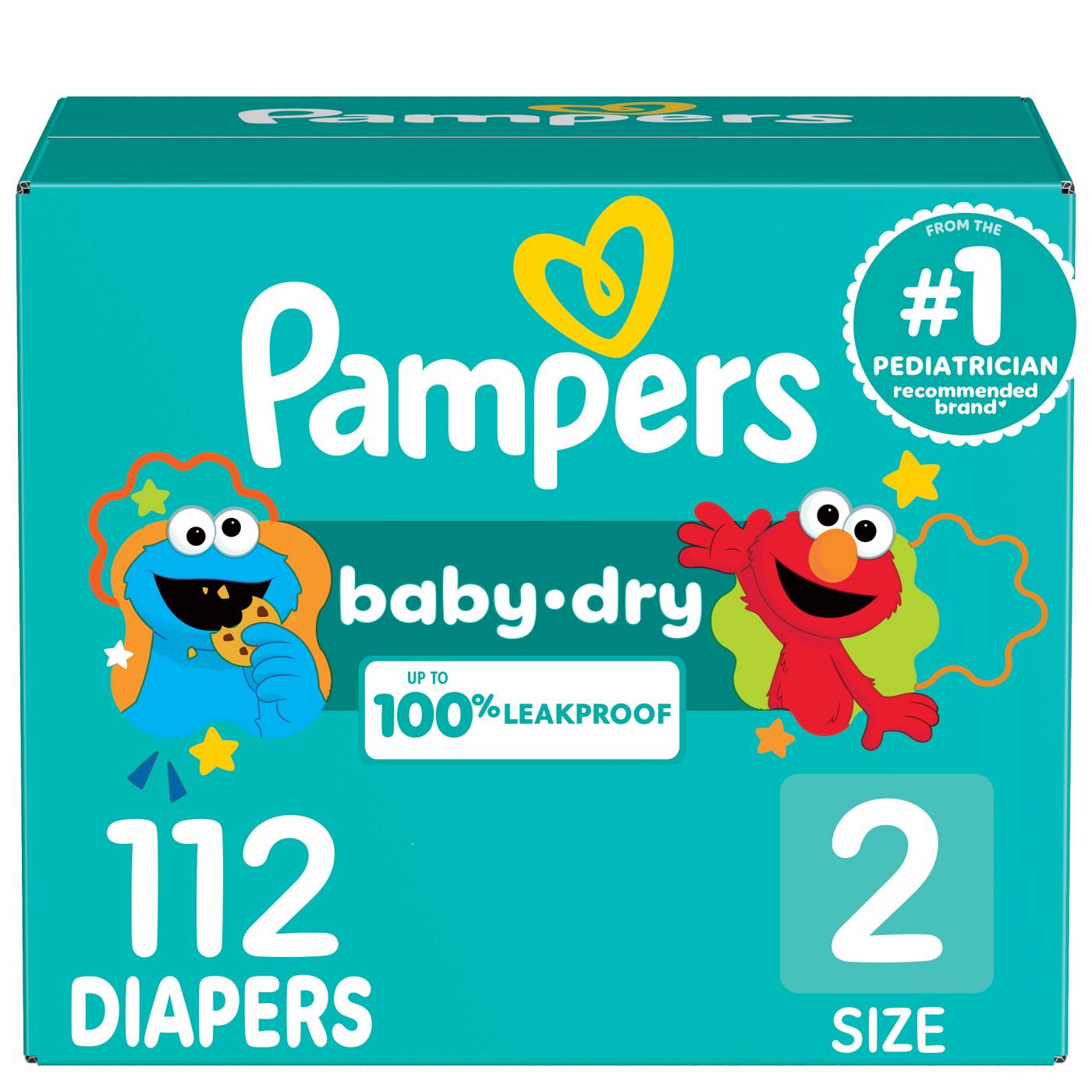 Pampers Pure Protection Baby Diapers Size 2 (12-18 lbs), 74 count