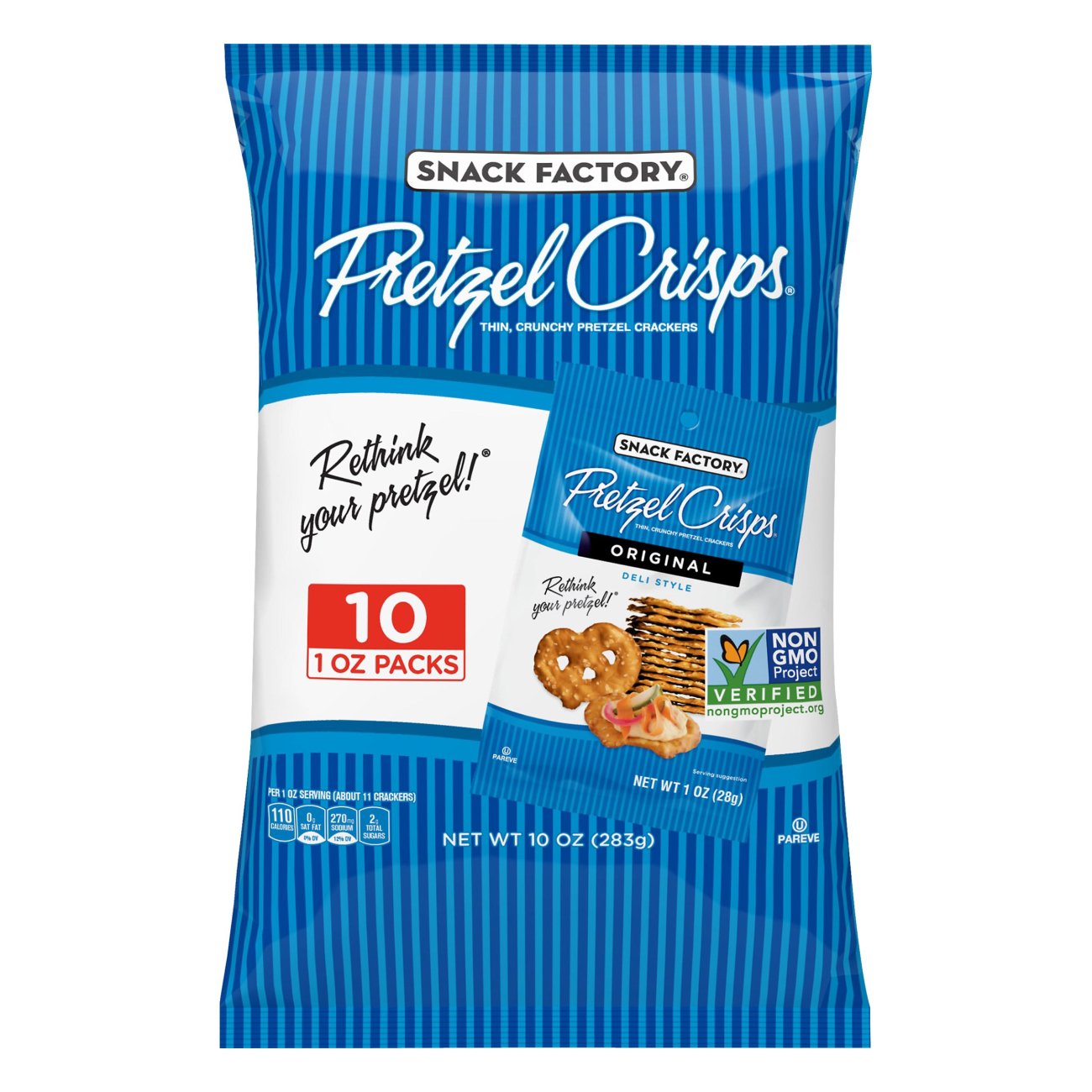 Snack Factory Original Deli Style Pretzel Crisps Multipack Shop Chips