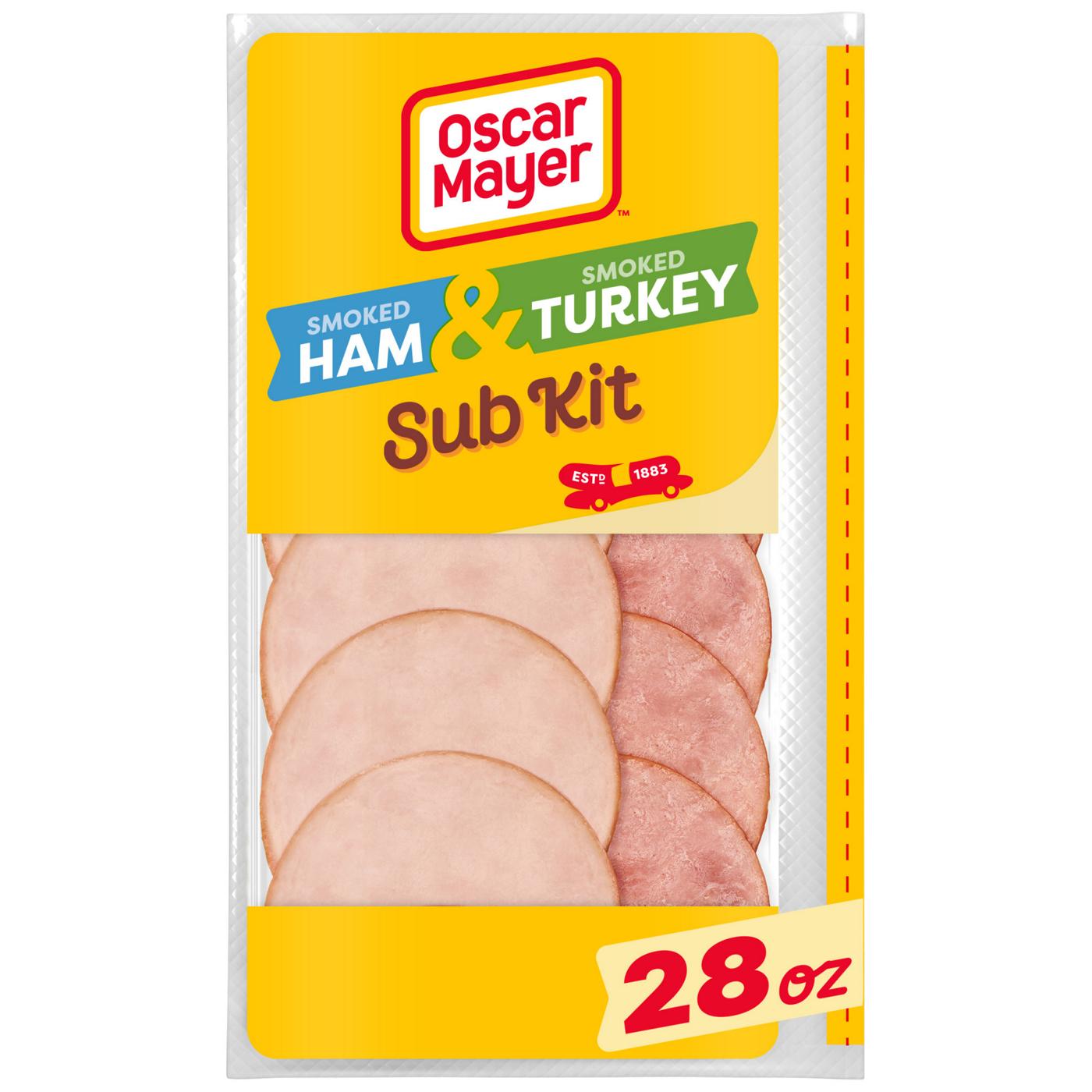 Oscar Mayer Sub Kit - Smoked Ham & Smoked Turkey Breast Sliced Lunch Meat; image 1 of 6