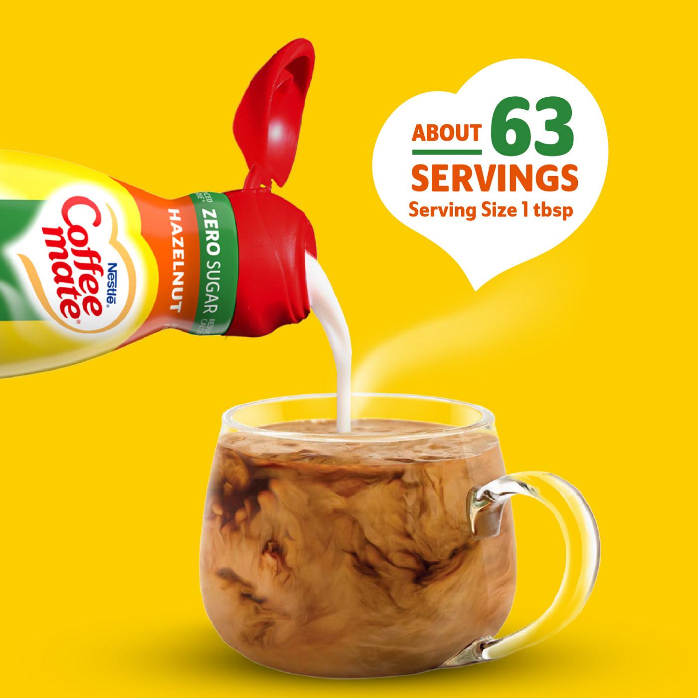 Nestle Coffee Mate Zero Sugar Liquid Coffee Creamer - Hazelnut; image 4 of 8