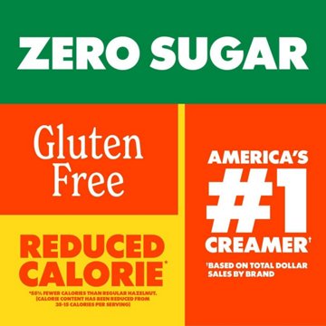Nestle Coffee Mate Zero Sugar Liquid Coffee Creamer - Hazelnut, 32 oz