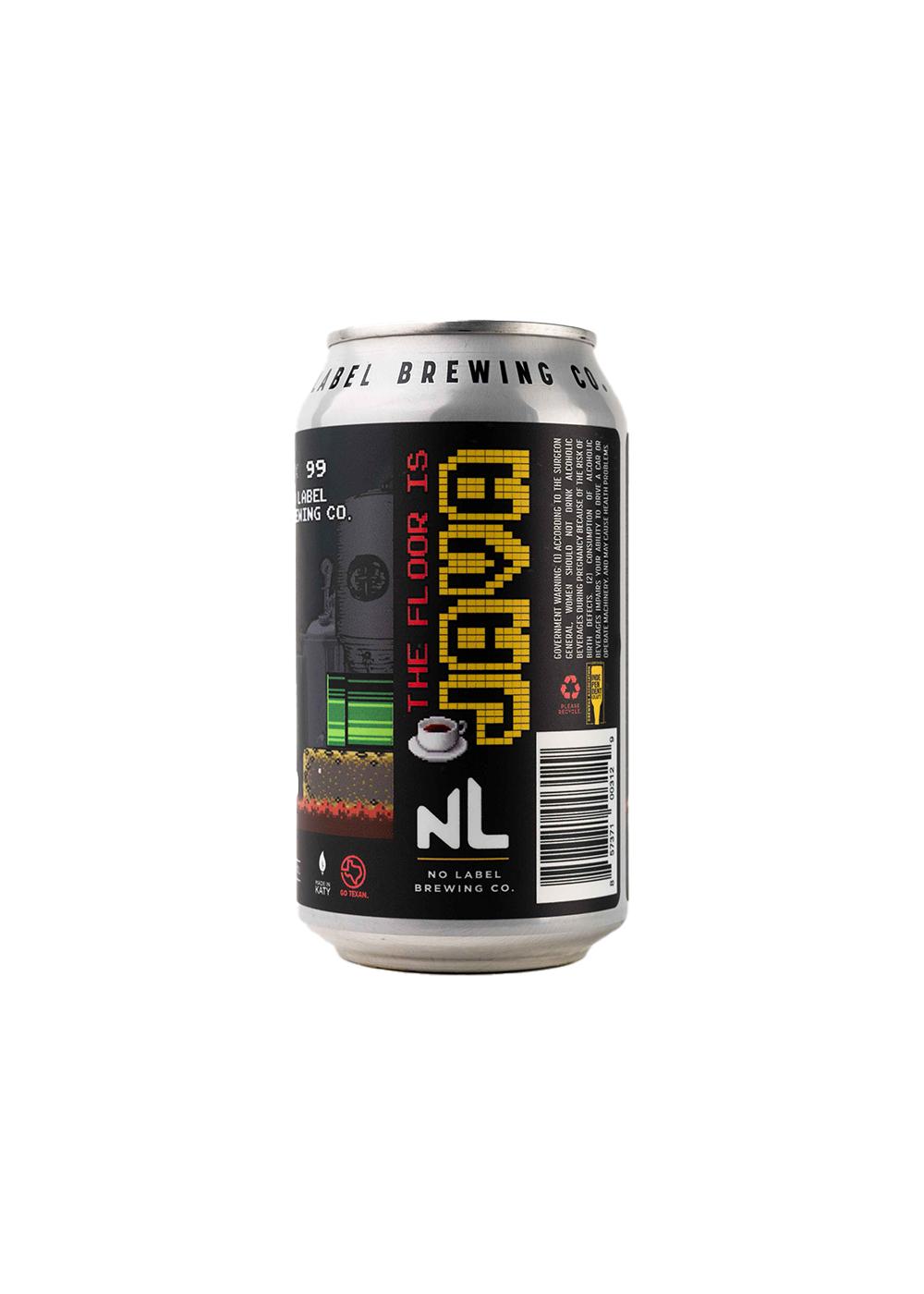 No Label The Floor Is Java Seasonal Craft Beer 6 pk Bottles; image 3 of 3